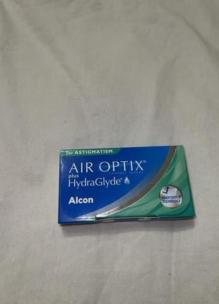 Контактні лінзи air optix plus hg for astigmatism -0.75 cyl:0....