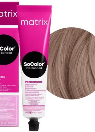 Стойкая крем-краска для волос Matrix SoColor Pre-Bonded 8AV пе...