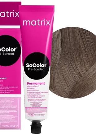 Стойкая крем-краска для волос Matrix SoColor Pre-Bonded 7AV пе...