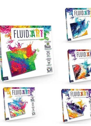 Креативна творчість "Fluid ART" FA-01-01,02,03,04,05 (5) "Dank...