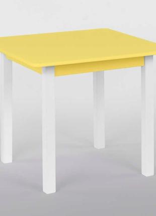Столик 60 * 60 колір жовтий (1) висота 52 см "Ігруша"