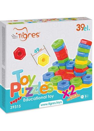 Развивающая игрушка "Игро-пазлы SUPER" 39315 (12) "Tigres", 39...