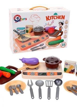 Дитячий набір Кухня (5620) звук, подсветка, пар, "Technok Toys...