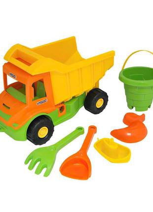 Дитячий пісочний набір Multi truck вантажівка з набором для пі...