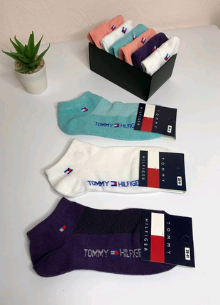 Красиві жіночі шкарпетки, бренд - Tommy Hilfiger