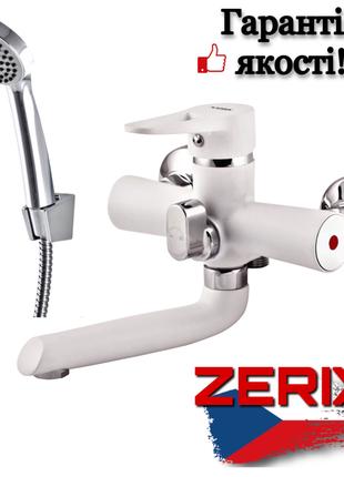 Смеситель для ванной универсальный Zerix PUD3 045 белый (ZX2909)