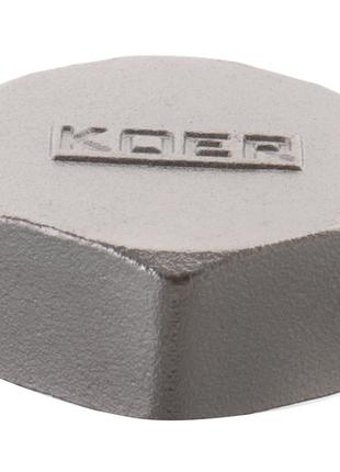 Заглушка латунная резьбовая 1" В Koer KF.P10F (KF0009)