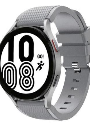 Силиконовый ремешок GEAR для Samsung Galaxy Watch5 44mm серый