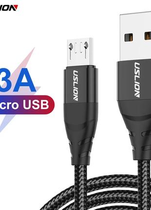 Кабель быстрой зарядки Uslion 3A USB - Micro USB 1 метр JG4332...