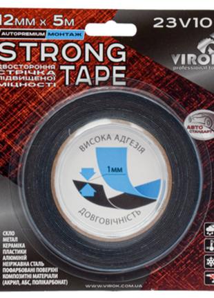 Стричка автомобильна 2-стороння VIROK Strong Tape; 12 мм х 5 м...
