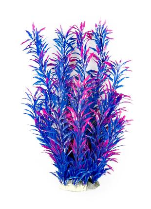 Растение для декора аквариума 8x6x40cm синее Hygrophila