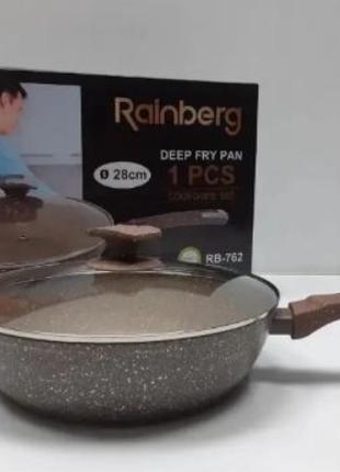 Сковорода RAINBERG RB-762 з мармуровим антипригарним покриттям...