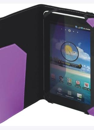 Чехол для планшета defender booky uni 10.1" фиолетовый, с карм...