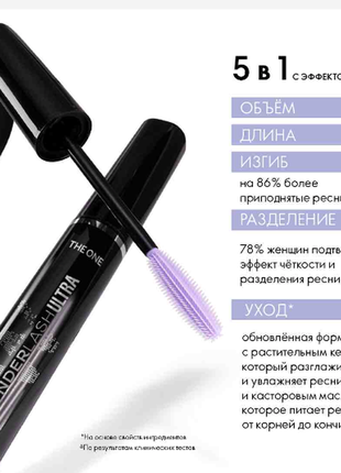 Тушь 5в1 5 в 1 wonder lash ultra hd пять в одном ультра орифле...