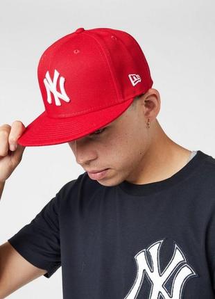 Вовняна бейсболка new era snapback red