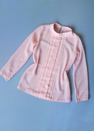Блузка-накидка розовая однотонная