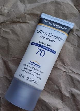 Сонцезахисний крем neutrogena ultra sheer dry-touch sunscreen ...