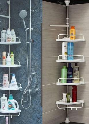 Кутова полиця для ванної кімнати Multi Corner Shelf Стійка Стелаж