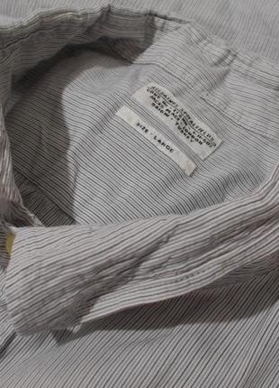 Новая рубашка слим с мятым воротом 'allsaints' 'windsor shirt'...