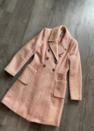 Красивое нежное пудровое розовое пальто тренч от m&s