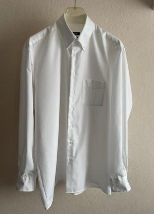 Белая мужская рубашка benetti р.52