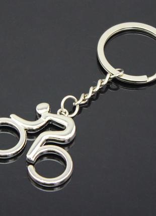 Брелок для ключей, велосипедист