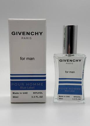 Тестер Givenchy Pour Homme Blue Label чоловічий, 60 мл