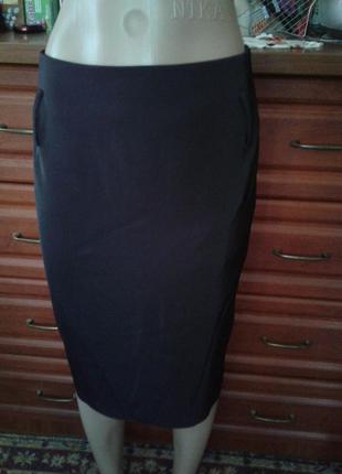 Черная классика юбка-миди юбка-карандаш 48-50р