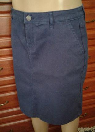 Tcm tchibo новая темно-синяя юбка средней длины 40/42