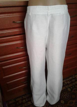 Steilmann(германия) белые льняные брюки высокой состояние новы...