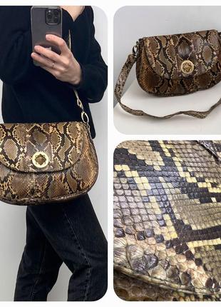 Розкішна сумка з натуральної шкіри змії пітона, ексклюзив, руч...