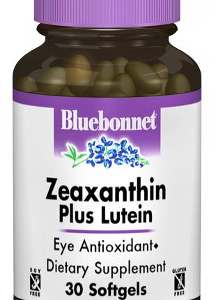 Зеаксантин + Лютеин Bluebonnet Nutrition 30 желатиновых капсул