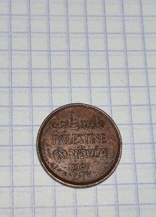 Монета 1 миль 1927 Палестина