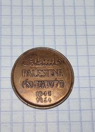 Монета 2 милі 1945 Палестина