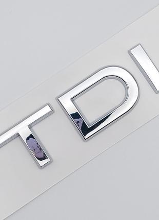 Эмблема надпись TDI на заднюю часть (хром), Audi