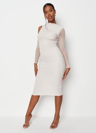 Missguided плаття по фігурі олівець футляр із сіточкою на підк...