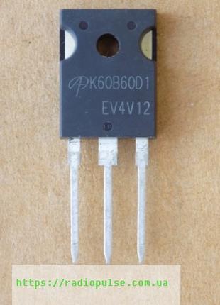 IGBT-транзистор AOK60B60D1 ( K60B60D1 ), TO247