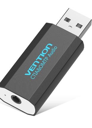 Зовнішня звукова карта Vention USB на 3.5мм Jack з підтримкою ...