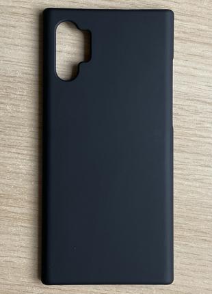 Samsung Galaxy Note 10 Plus чехол - бампер Black Plastic чёрны...