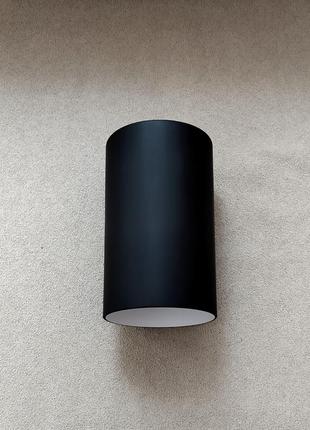 Запасной плафон стекло цилиндр 20х12 см черный матовый