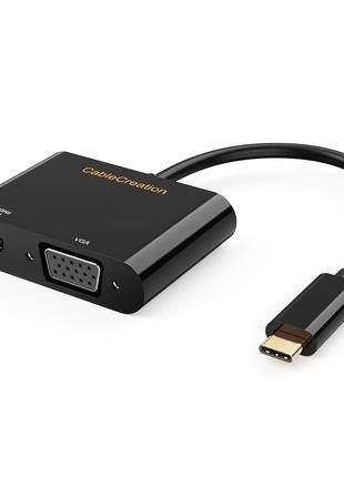 Адаптер CableCreation USB C на HDMI VGA 4K при 60 Гц