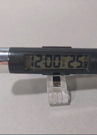 Датчик температуры автомобильный с часами Backlit YA398-SZ