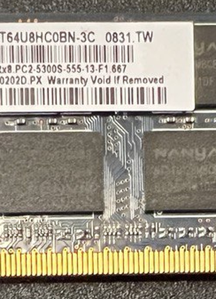 Оперативна пам'ять Nanya SODIMM DDR2 2Gb 667MHz PC2-5300