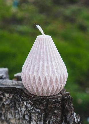 Декоративная свеча ручной работы "груша"