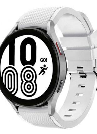 Силиконовый ремешок GEAR для Samsung Galaxy Watch5 Pro 45mm белый