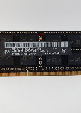Оперативная память для ноутбука SODIMM Micron DDR3 4Gb 1600MHz...
