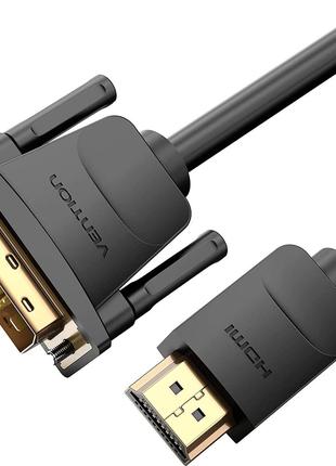 Видеокабель Vention HDMI - DVI двунаправленный DVI-D 24+1, под...