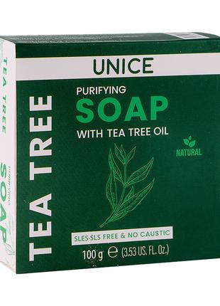 Натуральное мыло с чайным деревом UNICE 100 г