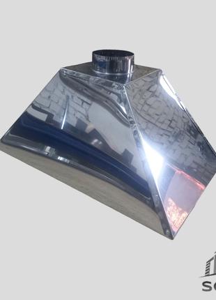 Зонт витяжний вентиляційний с нержавіючої сталі 700х800