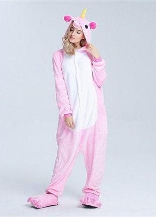 Пижама Кигуруми Единорог (розовый) М рост 150-160см, SL2, Пижа...